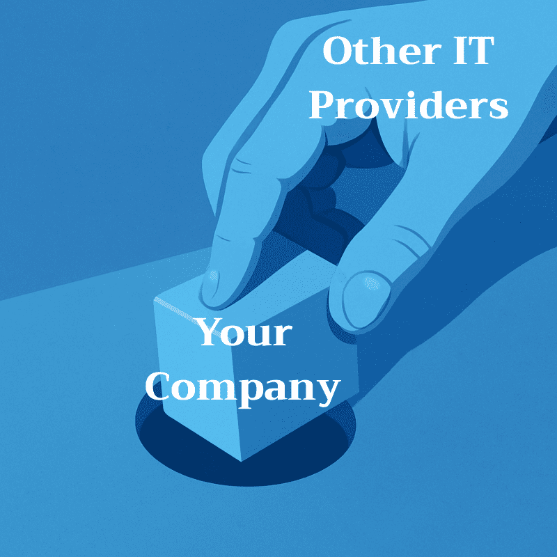 Other IT Providers Other managed IT services providers try to make your business fit into their cookie cutter mold
